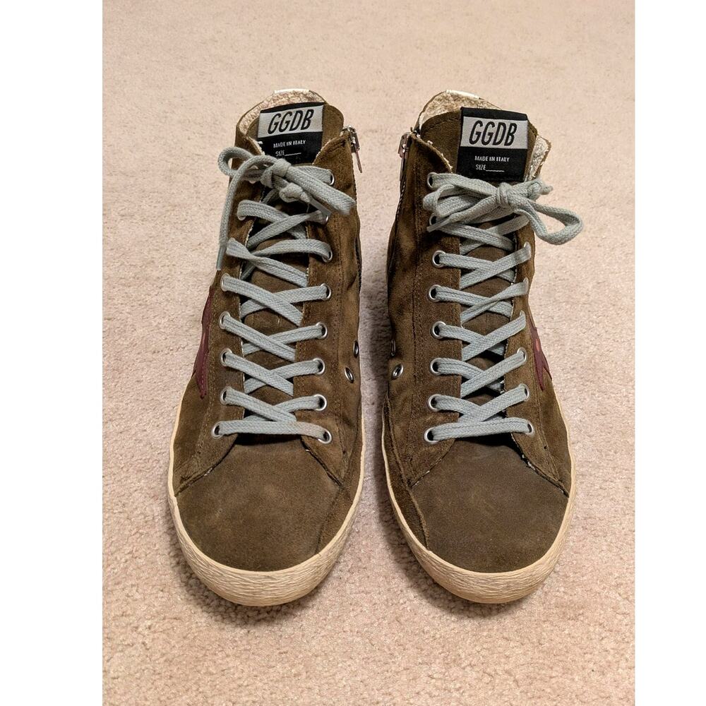 Golden Goose "Francy" Suede Hi Top Sneaker